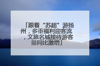 跟着“苏超”游扬州，多重福利迎客流，文旅名城接待游客量同比激增