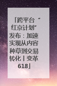 跨平台“红京计划”发布：加速实现从内容种草到交易转化丨变革618