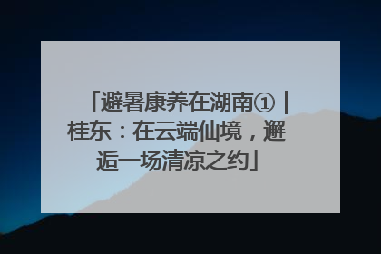 避暑康养在湖南①｜桂东：在云端仙境，邂逅一场清凉之约