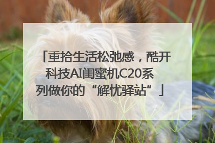 重拾生活松弛感，酷开科技AI闺蜜机C20系列做你的“解忧驿站”