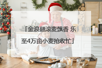 金浪翻滚麦飘香 乐至4万亩小麦抢收忙