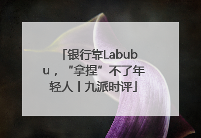 银行靠Labubu，“拿捏”不了年轻人丨九派时评
