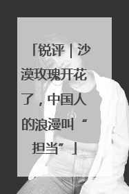 锐评｜沙漠玫瑰开花了，中国人的浪漫叫“担当”