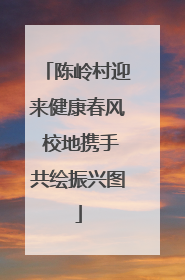 陈岭村迎来健康春风 校地携手共绘振兴图