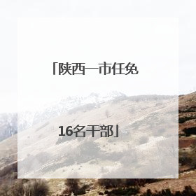 陕西一市任免16名干部