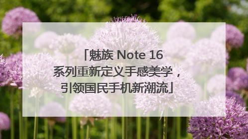 魅族 Note 16系列重新定义手感美学，引领国民手机新潮流