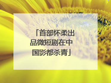 首部怀柔出品微短剧在中国影都杀青