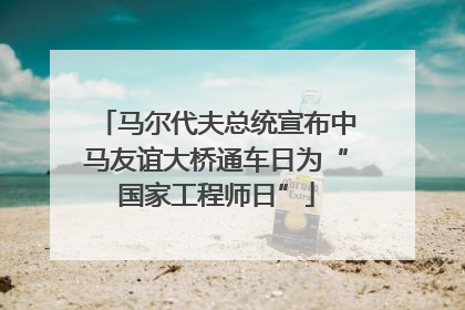 马尔代夫总统宣布中马友谊大桥通车日为“国家工程师日”