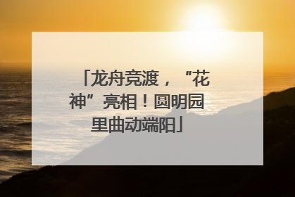 龙舟竞渡，“花神”亮相！圆明园里曲动端阳