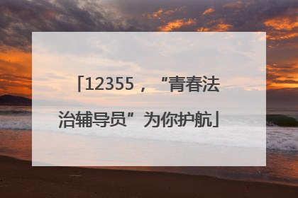 12355，“青春法治辅导员”为你护航