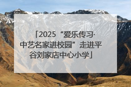 2025“爱乐传习·中艺名家进校园”走进平谷刘家店中心小学
