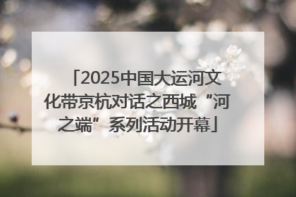2025中国大运河文化带京杭对话之西城“河之端”系列活动开幕