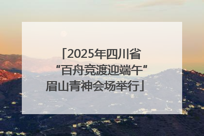 2025年四川省“百舟竞渡迎端午”眉山青神会场举行