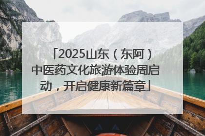 2025山东（东阿）中医药文化旅游体验周启动，开启健康新篇章