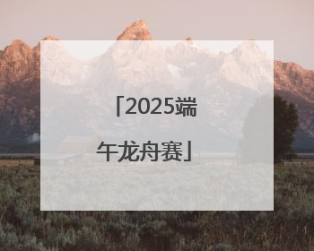 2025端午龙舟赛