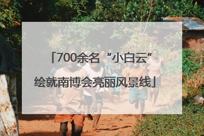 700余名“小白云”绘就南博会亮丽风景线