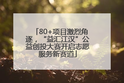 80+项目激烈角逐，“益汇江汉”公益创投大赛开启志愿服务新赛道