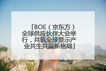 BOE（京东方）全球供应伙伴大会举行，共筑全球显示产业共生共赢新格局