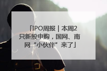 IPO周报｜本周2只新股申购，国网、南网“小伙伴”来了